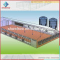 Showhoo steel frame structure building design commercial chicken house shed poultry house for sale
